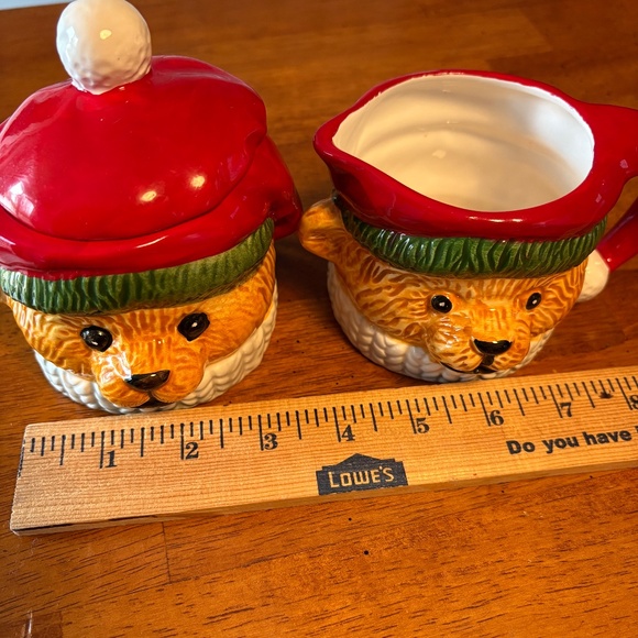 Vintage Ceramic Bear Sugar & Creamer, Excellent Condition - Picture 12 of 12
